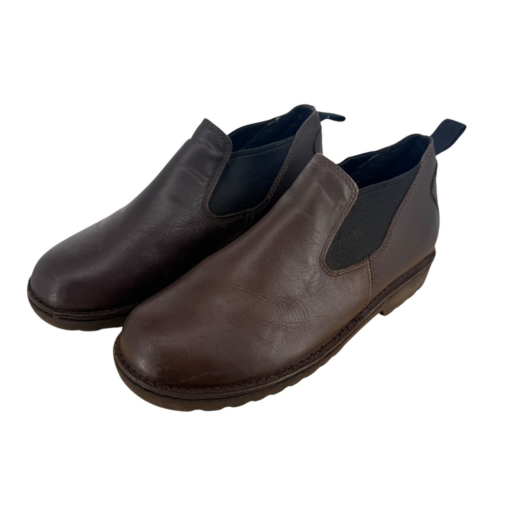 Danner Romeo Brown Hot Chelsea Ankle Boots Mens 10 D Leather Slip On Work Brown